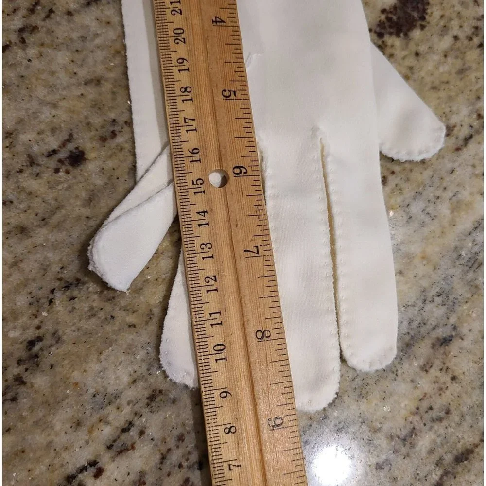 Vintage Size M Off White Stretch Nylon Formal 9